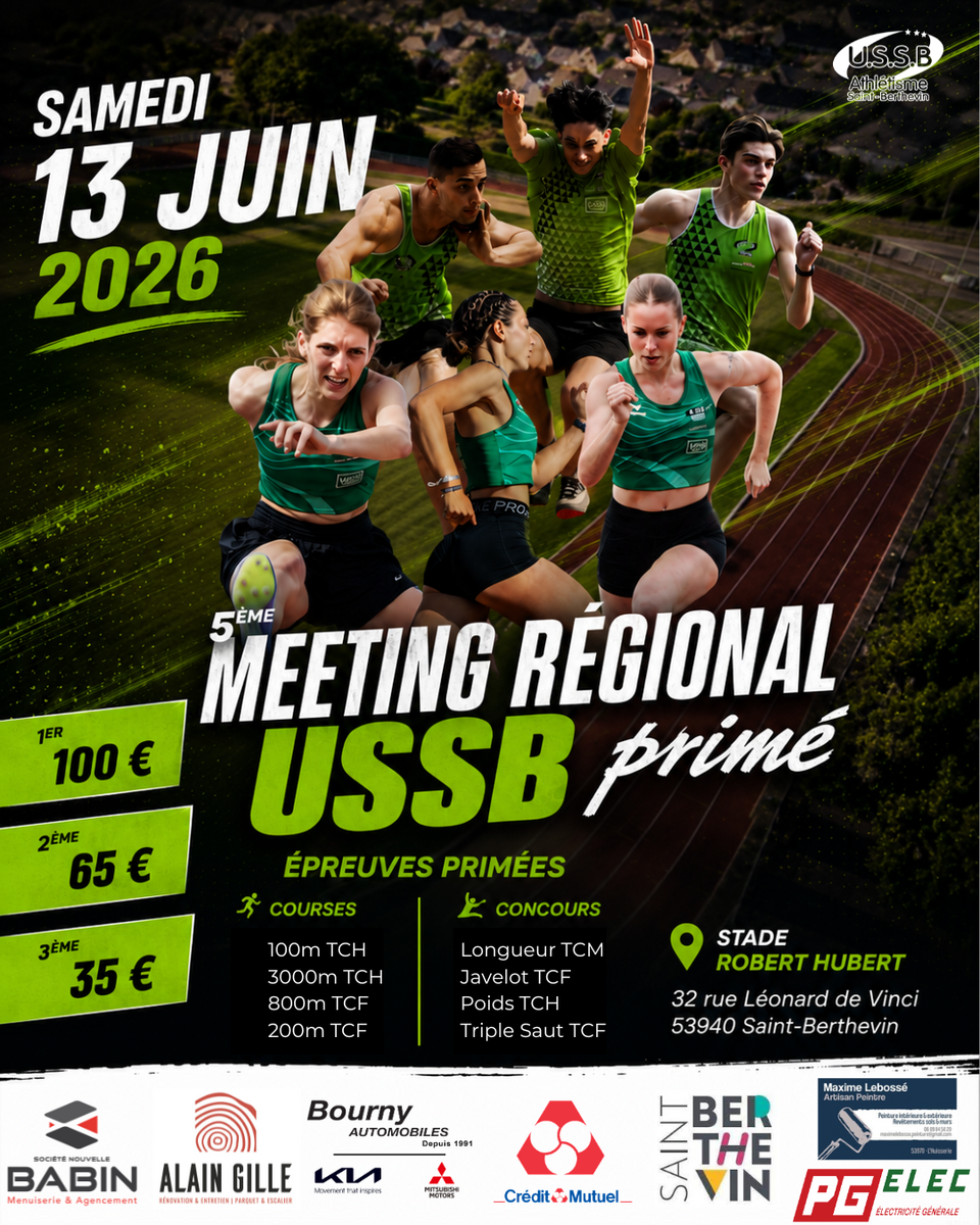 Notre meeting régional primé est de retour !!