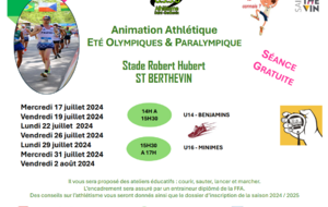 Animations athlétisme vacances été