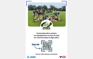 Nouvelle boutique du club !